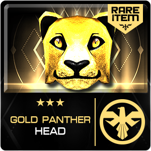 GOLD PANTHER HEAD (SPETZ) (Permanent)