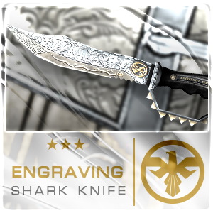 ENGRAVING SHARK KNIFE (Permanent)