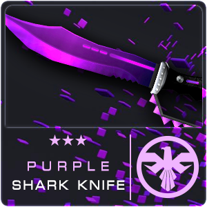 PURPLE SHARK KNIFE (Permanent)