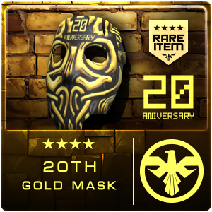 20TH GOLD MASK (SASR) (Permanent)