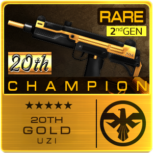 20TH GOLD CHAMPION UZI 2ND GEN (Permanent)