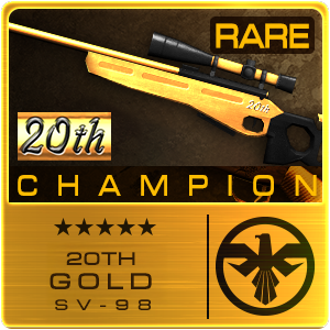 20TH GOLD CHAMPION SV-98 (Permanent)