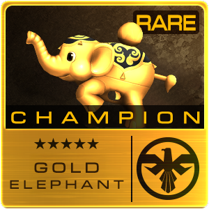 GOLD CHAMPION ELEPHANT (Permanent)