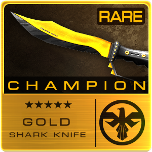 GOLD CHAMPION SHARK KNIFE (Permanent)