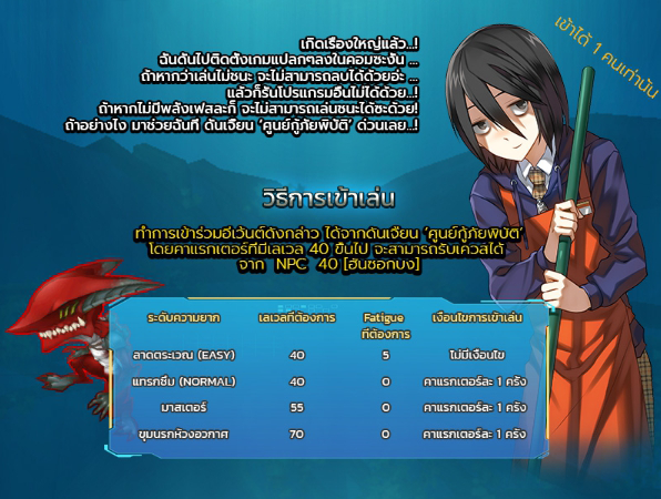 CLOSERS THAILAND อีเว้นต์ดันเจี้ยน Mandran Defense